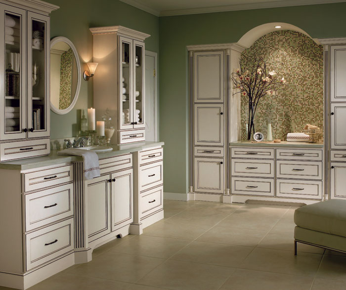 Off White Bathroom Cabinets - Homecrest Cabinetry